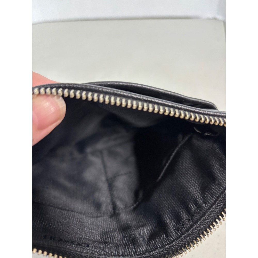 Coach Signature Jacquard Crossbody Bag Grey Black Leather F1432 52576‎ Messenger - Picture 5 of 7